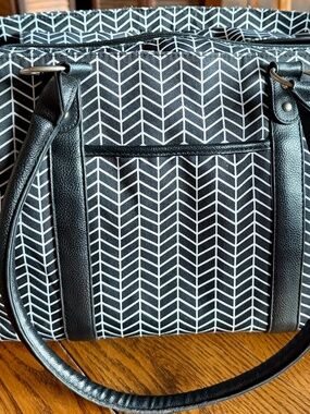 Banafish Black and White Women's Bag Designed For Breast Pumps